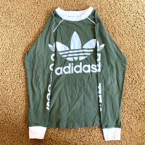 Adidas trefoil long sleeve tee.